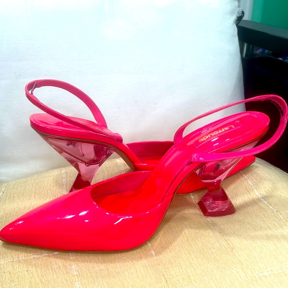 Larroude slingback pumps